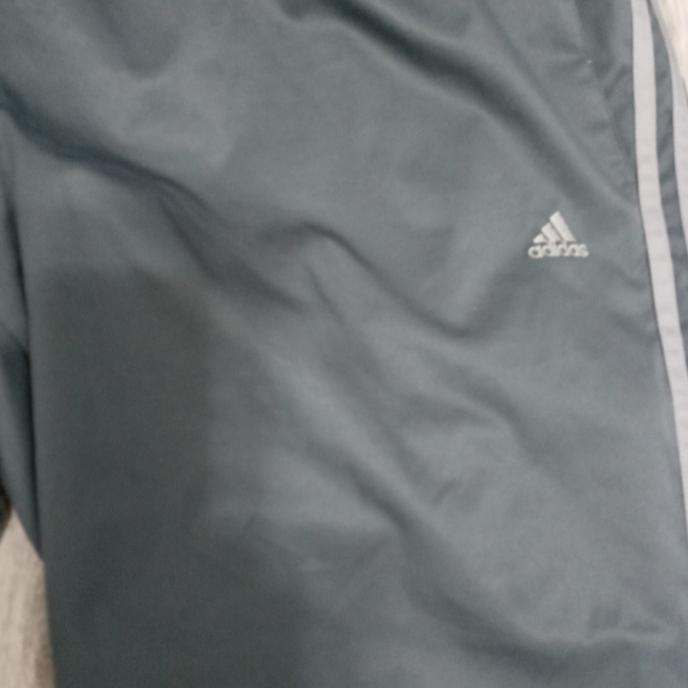 Adidas Climalite Men's Track Pants 3Stripes On Sides Mesh Lining 2XL - Picture 3 of 8